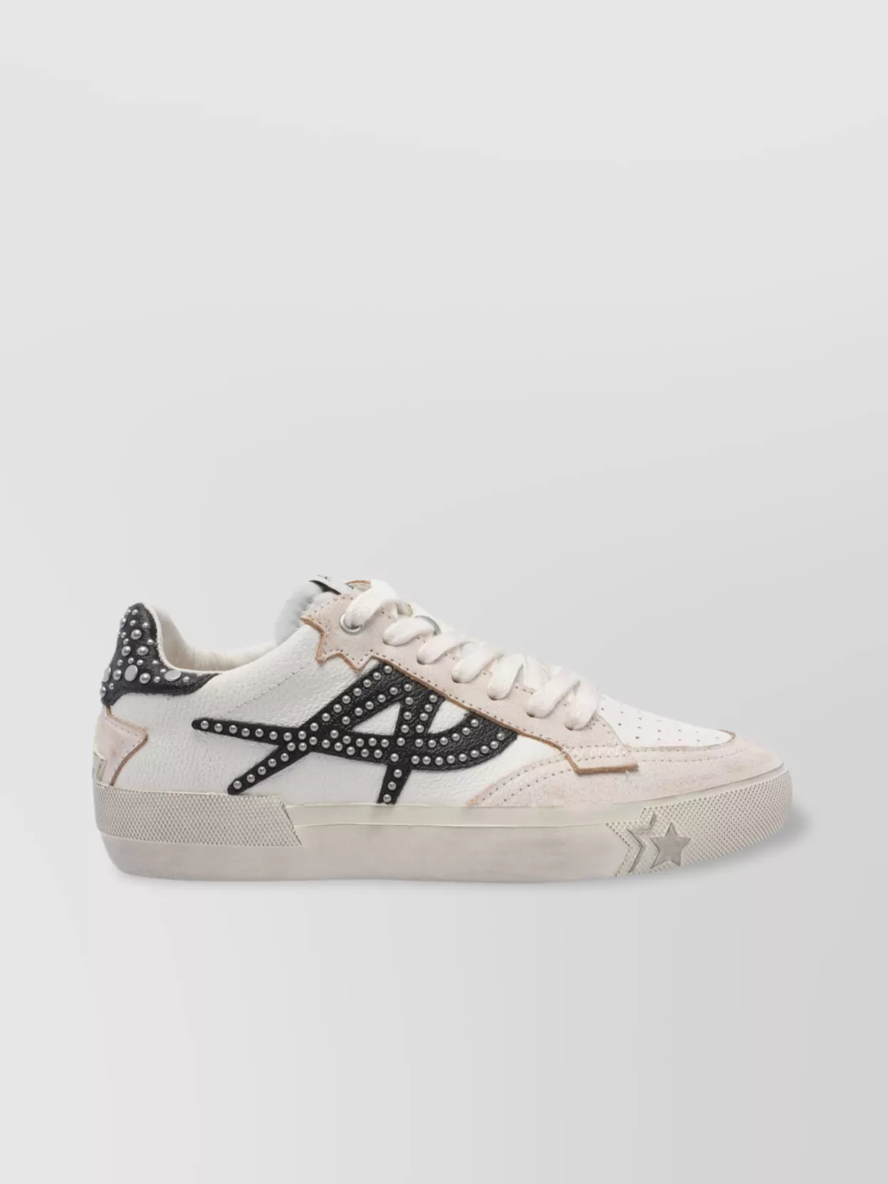 Shop Ash Crystal Moon Leather Sneakers Studded