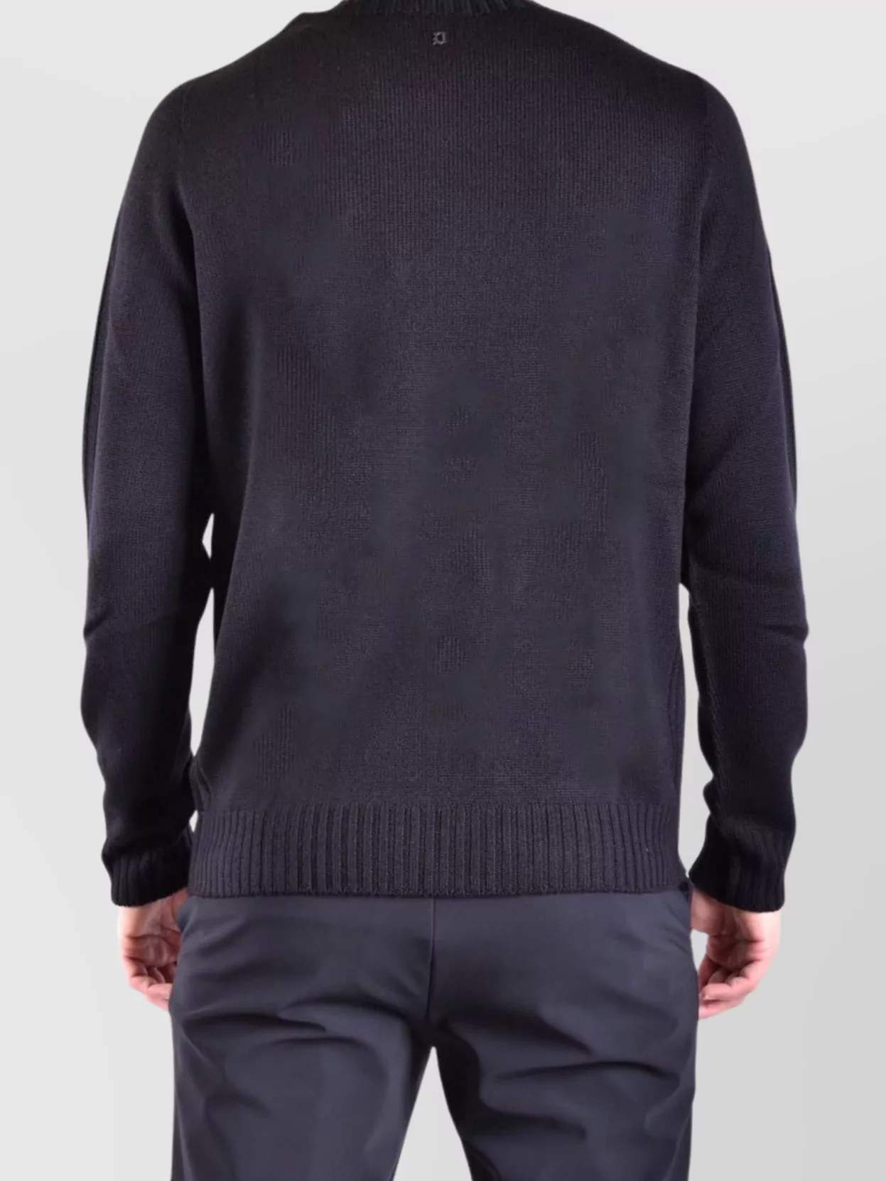 Dondup Crew Neck Knitwear Sweaters In Black