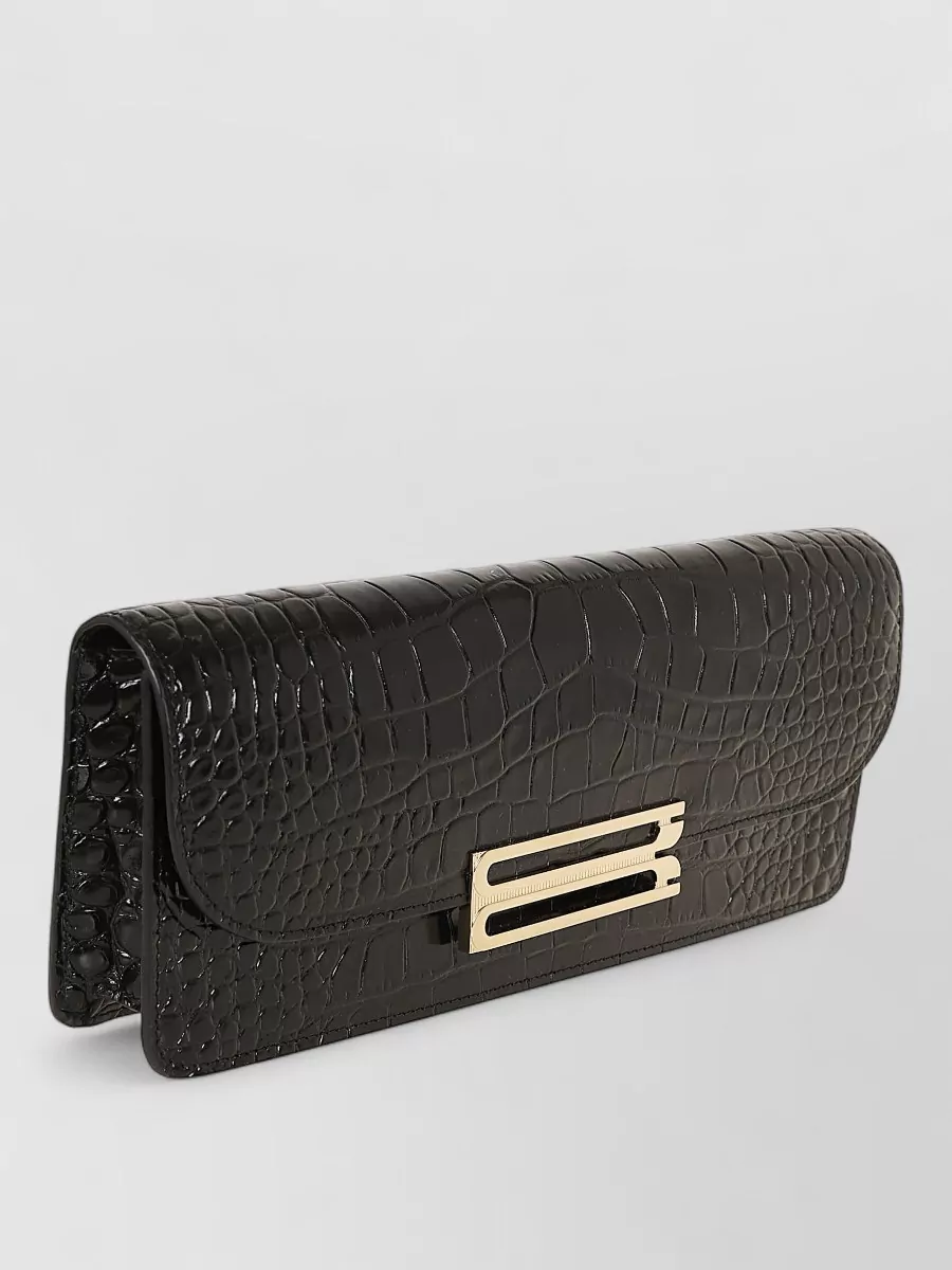 Victoria Beckham Dorian Leather Clutch Bag