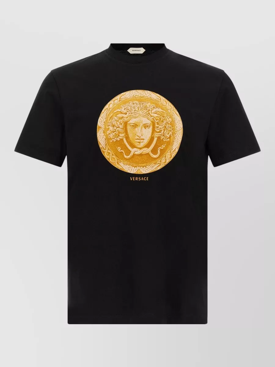Versace Logo Print Short-Sleeve T-Shirt