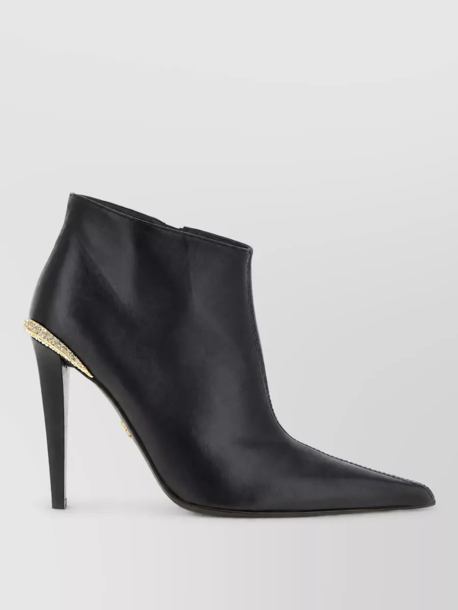 Giuseppe Zanotti leather crystal-embellished ankle boots