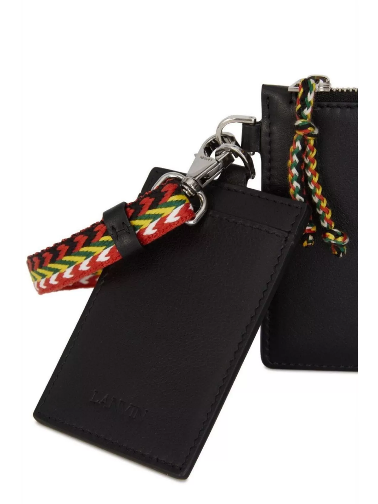 Lanvin Clutch Bag Leather Detachable Strap