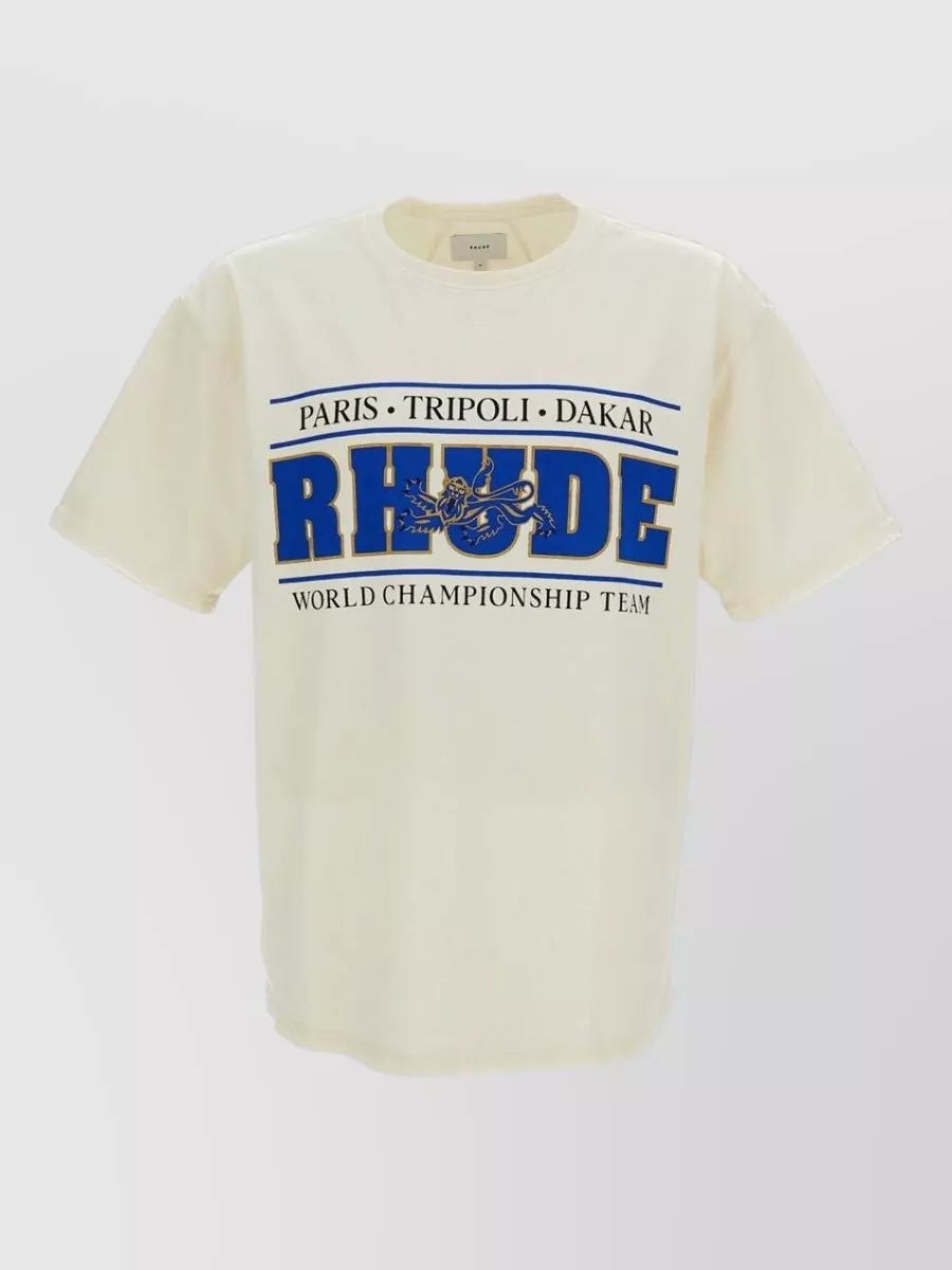 Rhude printed cotton crewneck t-shirt