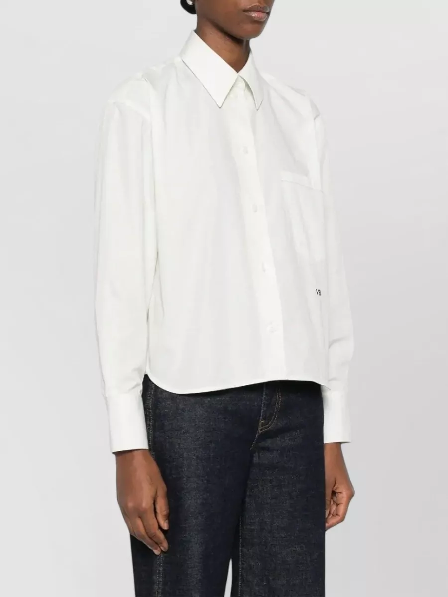 Victoria Beckham Cotton Cropped Shirt