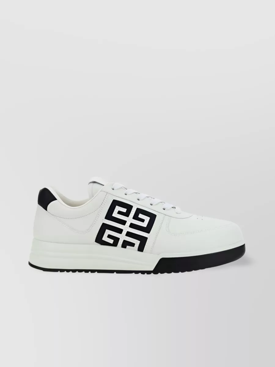 Shop Givenchy G4 Iconic Embossed Sneakers In White