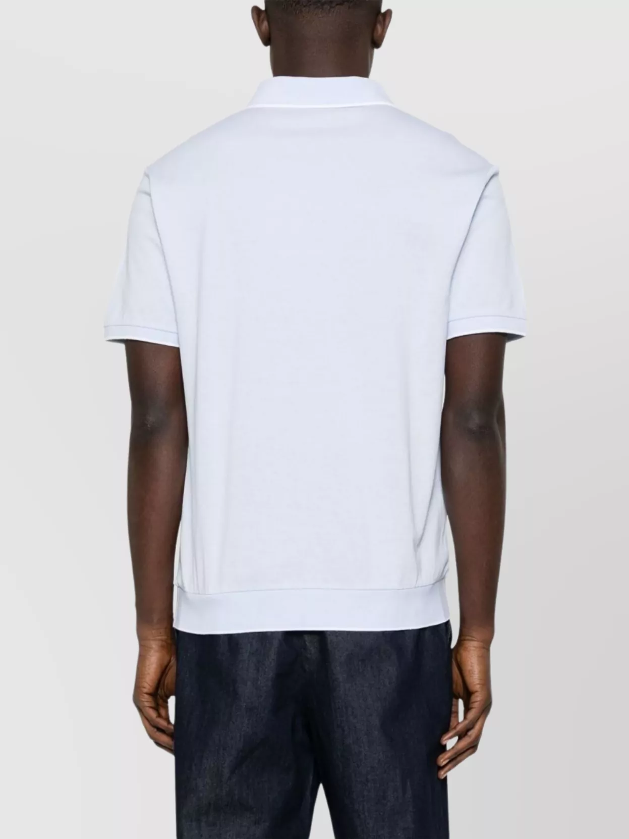 Ralph Lauren Logo Polo Shirt With Ribbed Collar And Hem