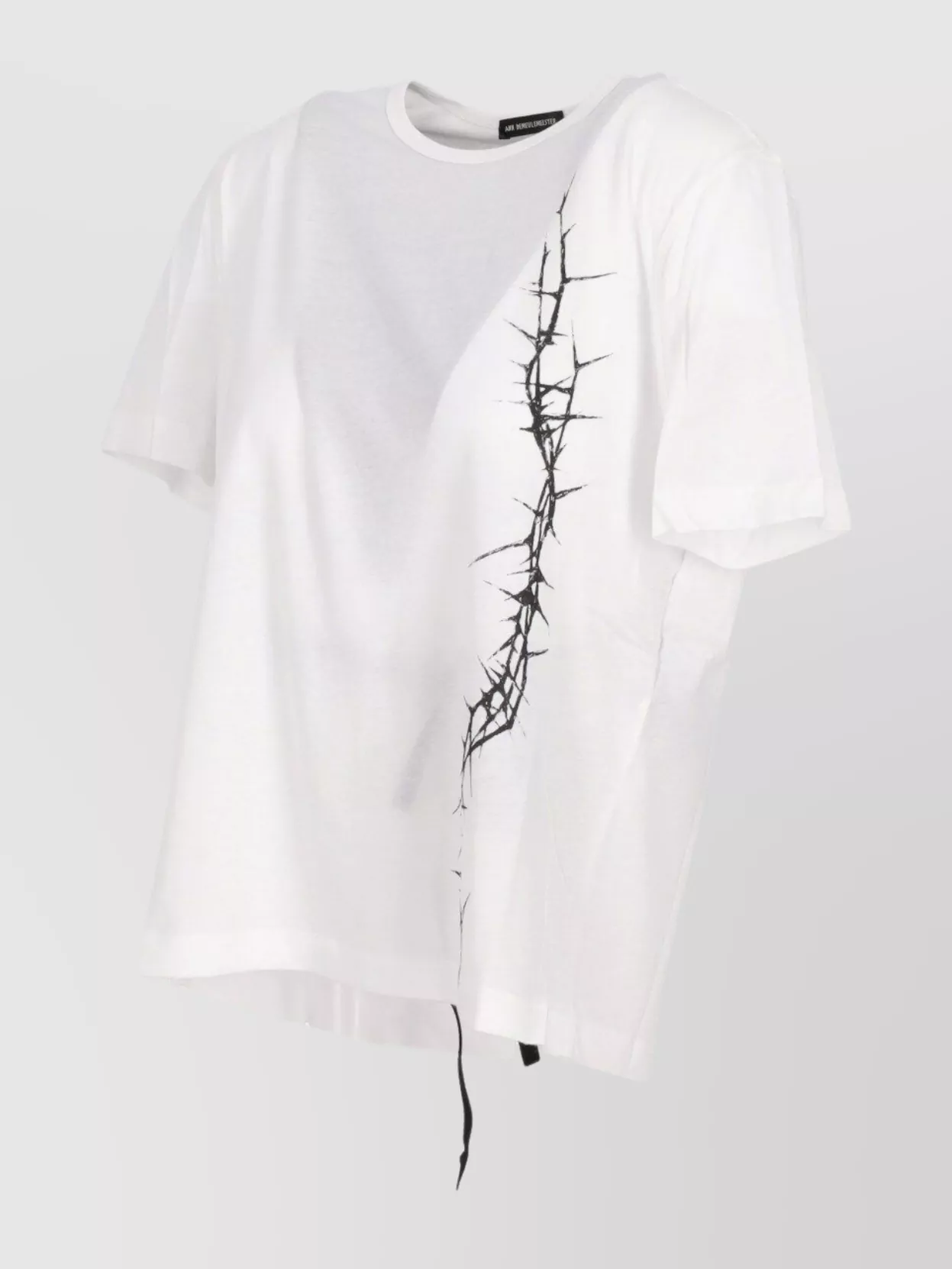 Shop Ann Demeulemeester Fanie Standard Fit T-shirt "thorns" Print Brushed