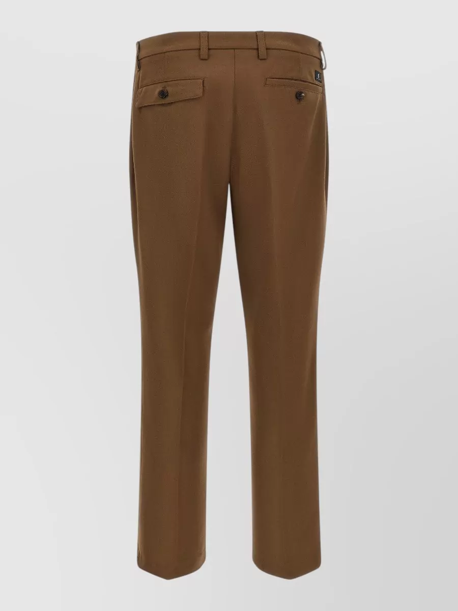 Department 5 Wool Blend Straight-Leg Tailored Trousers