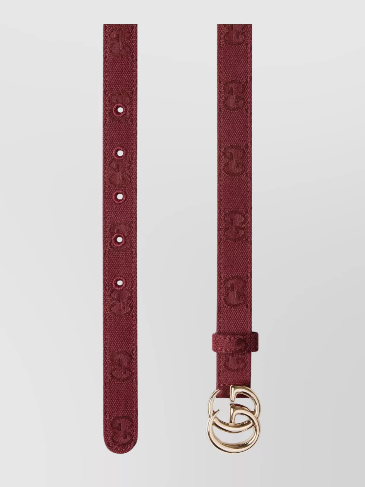Gucci Gg Buckle Leather Belt