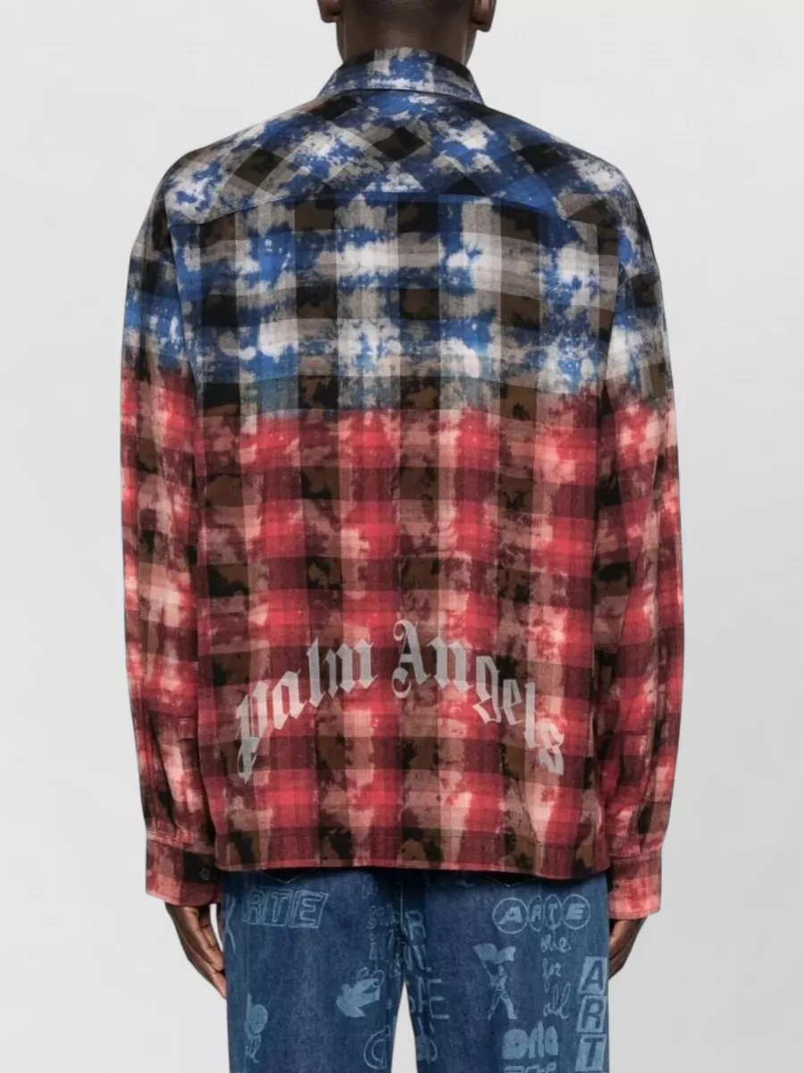 Palm Angels Checked Long-Sleeve Shirt Jacket