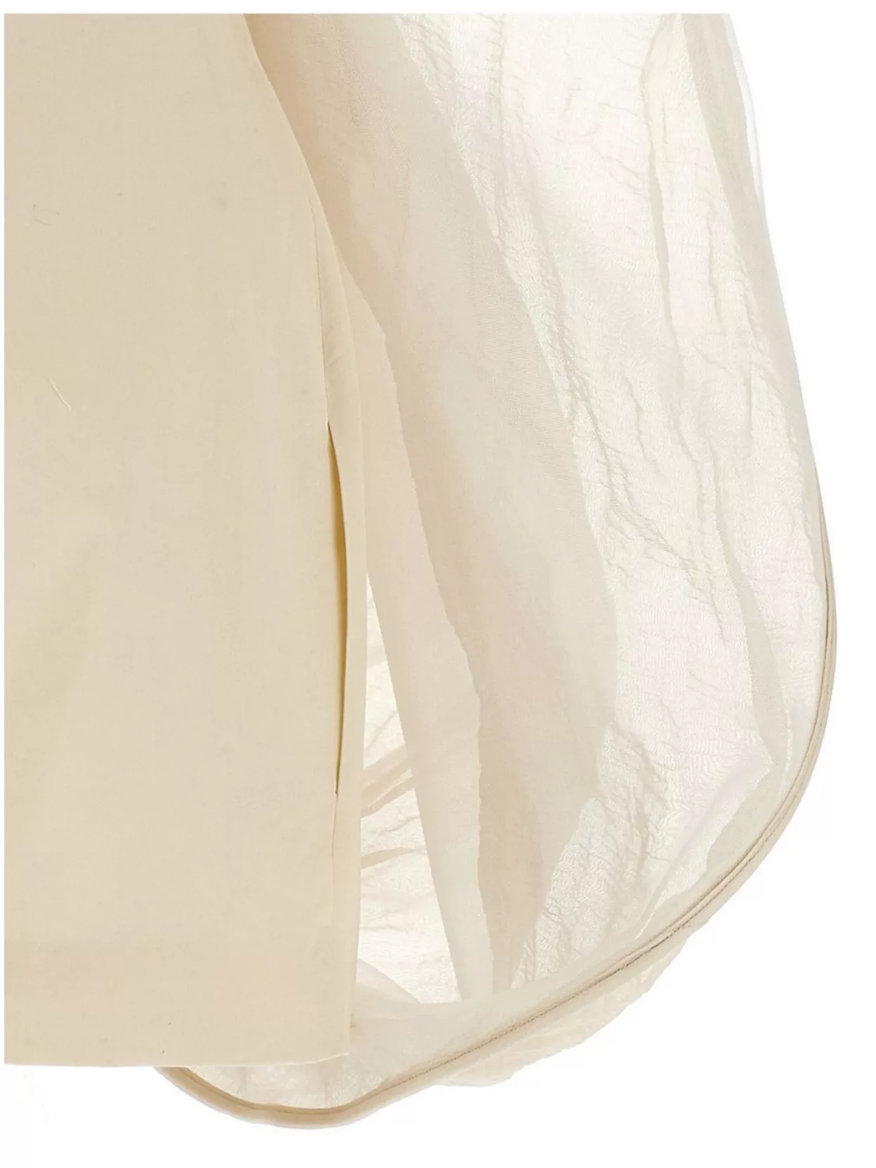 Magda Butrym Overlay Strapless Structured Silhouette Dress