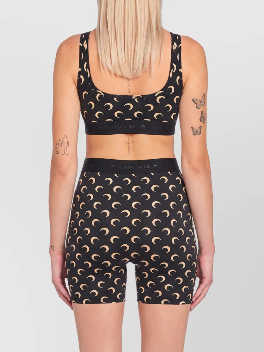 Marine Serre Printed Slim-Fit Sports Bra