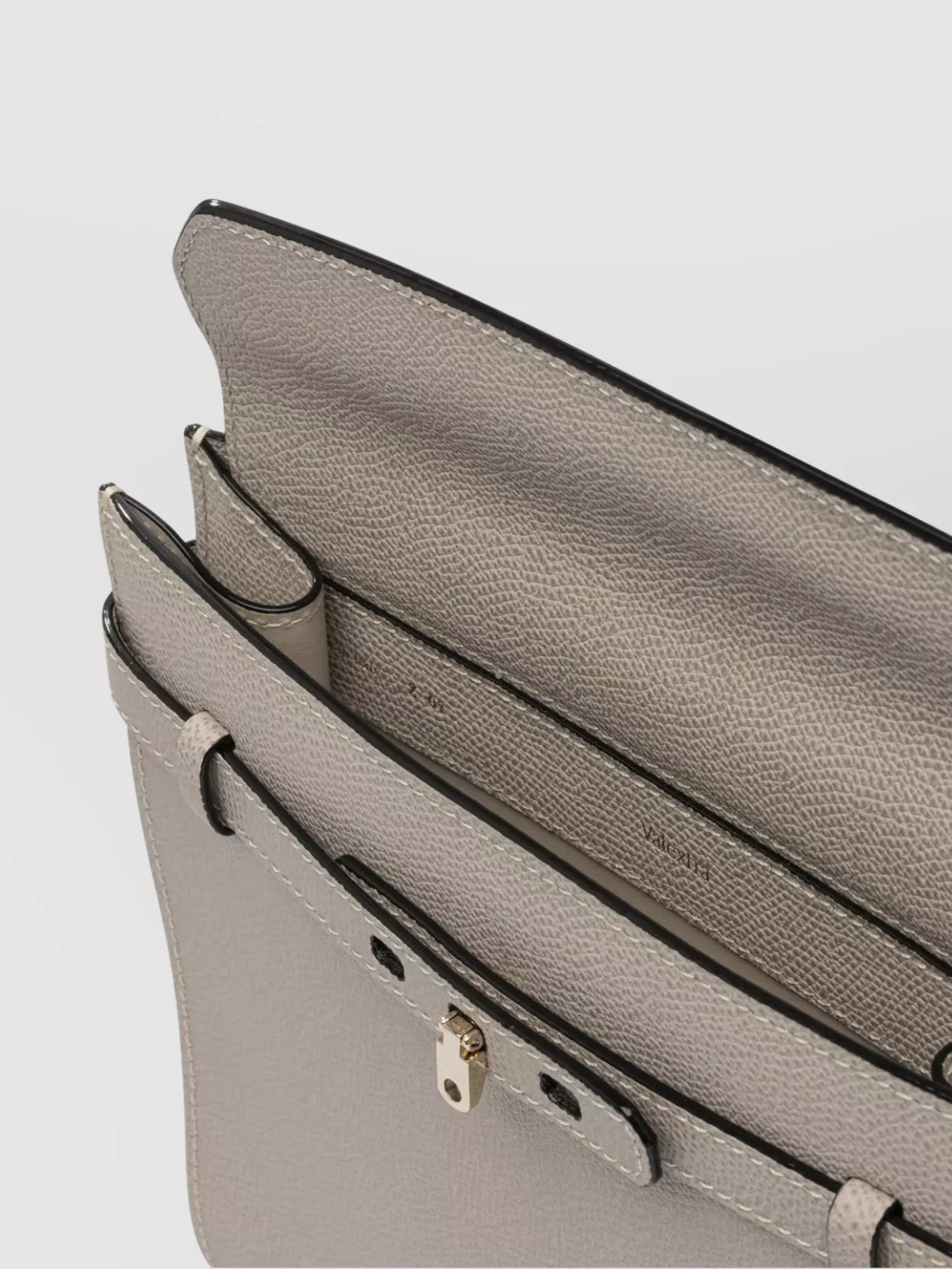 Valextra Textured Finish Crossbody Bags With Adjustable Strap