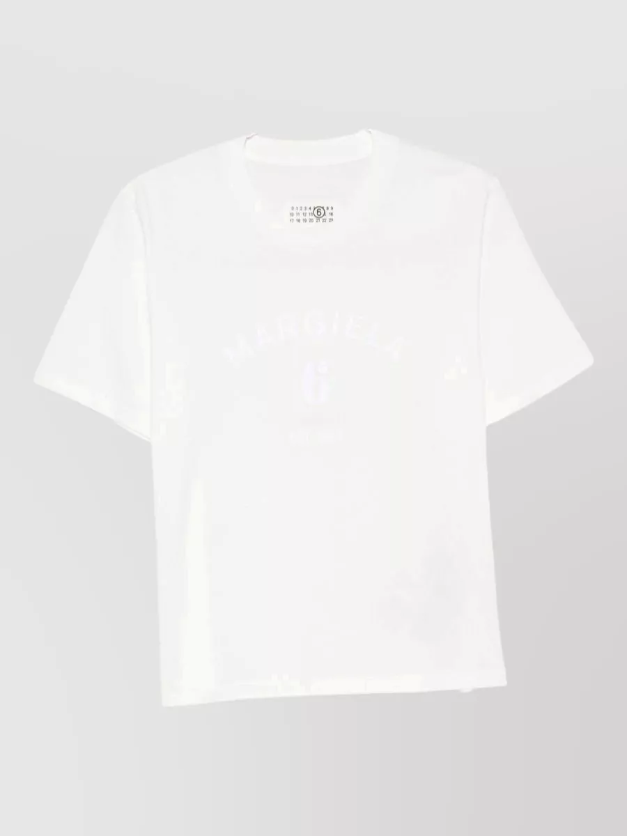 Mm6 Maison Margiela cotton logo print t-shirt