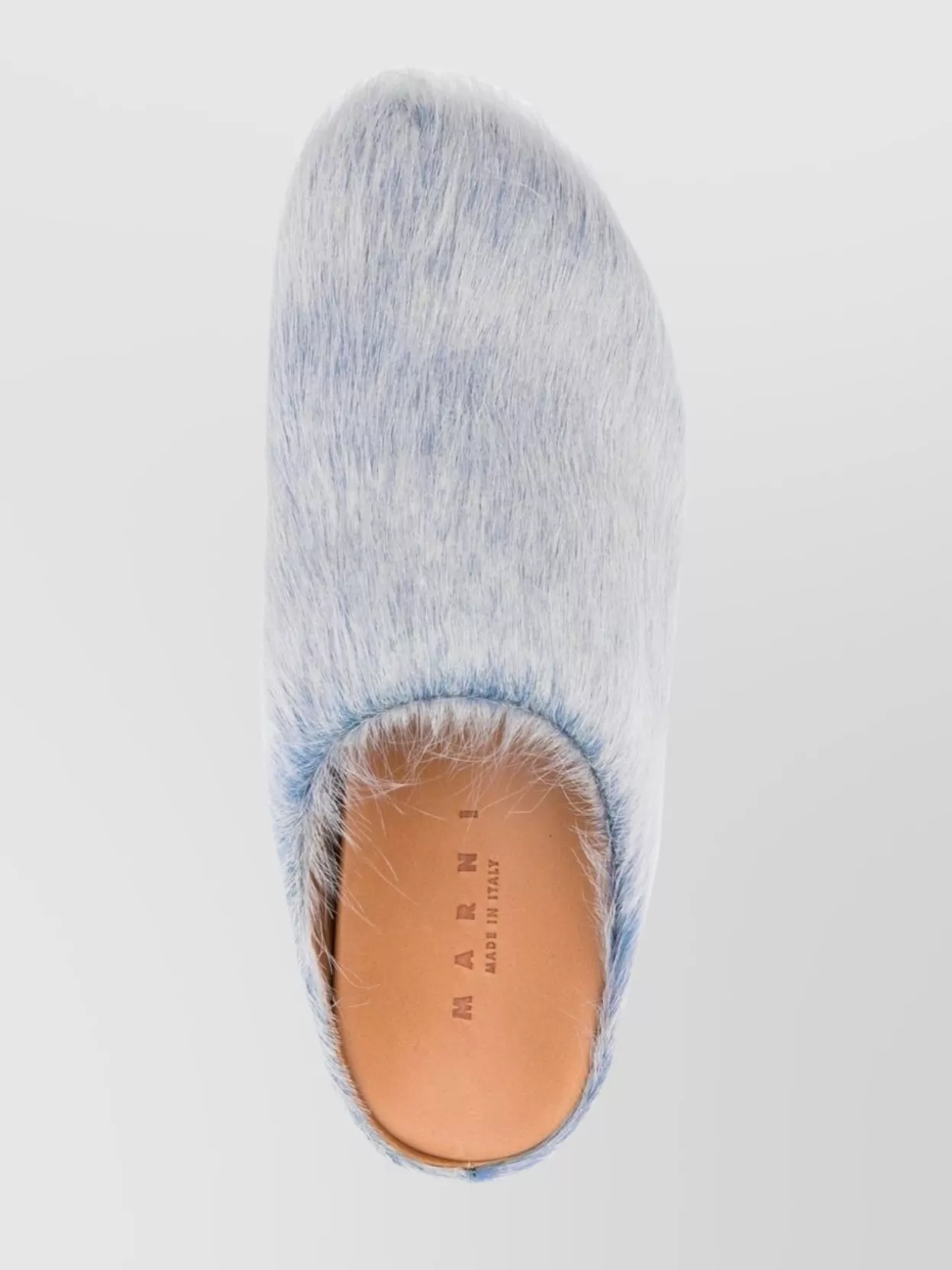 Marni Faux Fur Texture Slippers With Rubber Sole