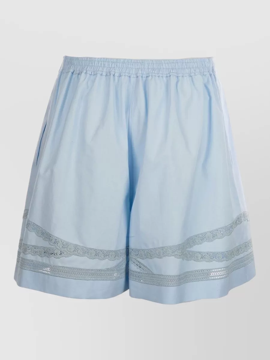Ermanno Scervino cotton pleated cropped shorts