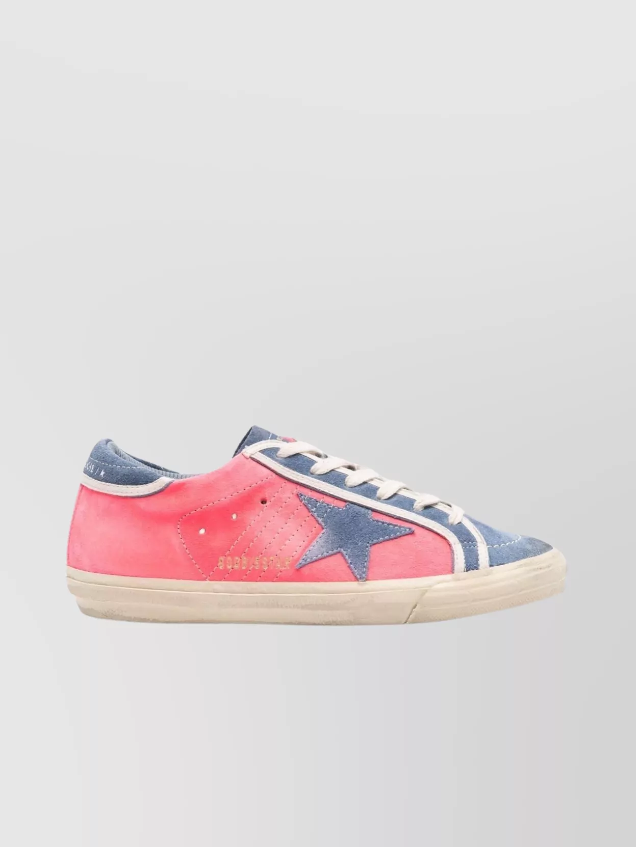 Golden Goose Distressed Suede Low-Top Sneakers With Perforated Detailing