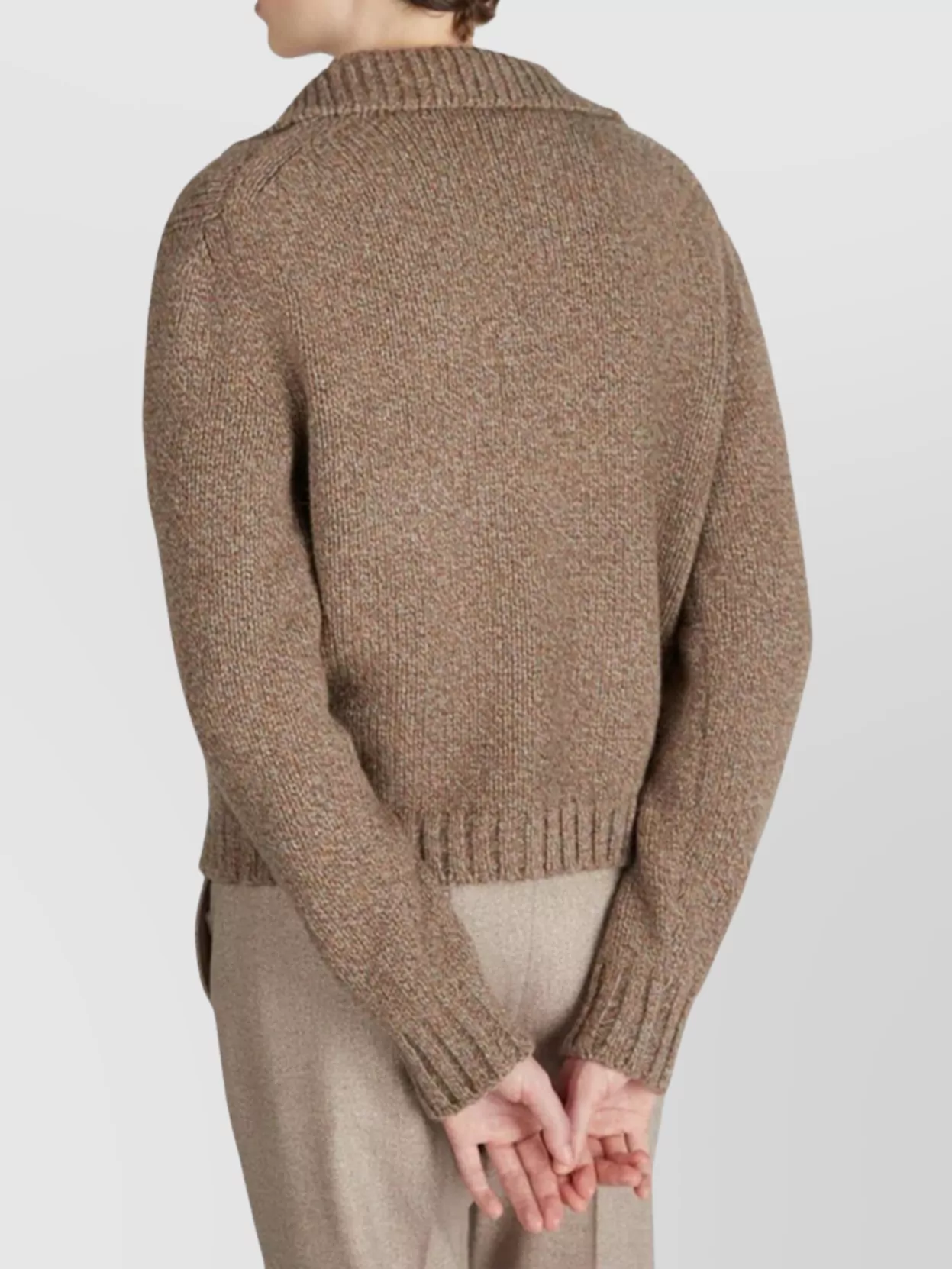 Zanone Collared Knitwear Cardigan Featuring Pockets