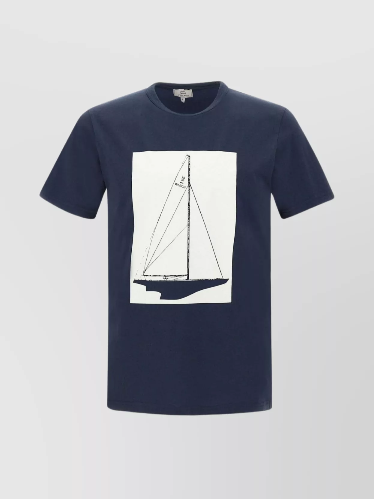 Shop Woolrich Graphic Sailboat Logo Crew Neck T-shirt