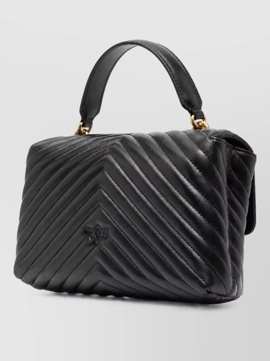 Pinko Love Bag Puff Leather Clutch Bag