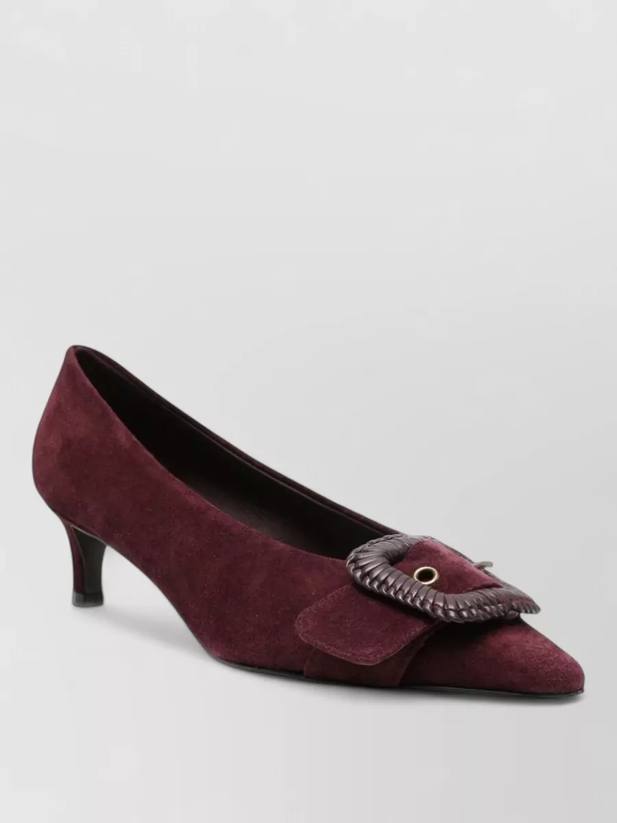 Roberto Festa suede pointed-toe kitten-heel pumps