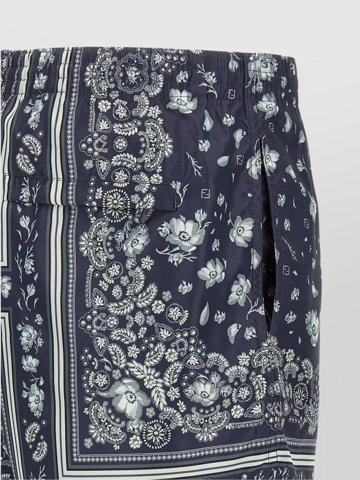Fendi Bandana Print Swimsuit With Elastic Waistband