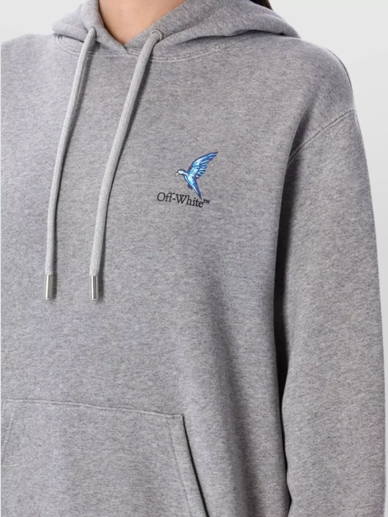 Off-white Graphic Print Hoodie Front Pocket