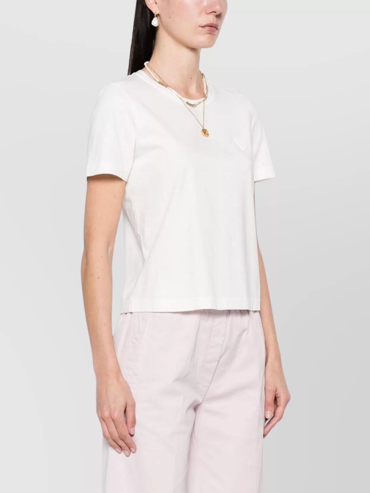 Forte Forte Crew Neck Short Sleeves Straight Hem