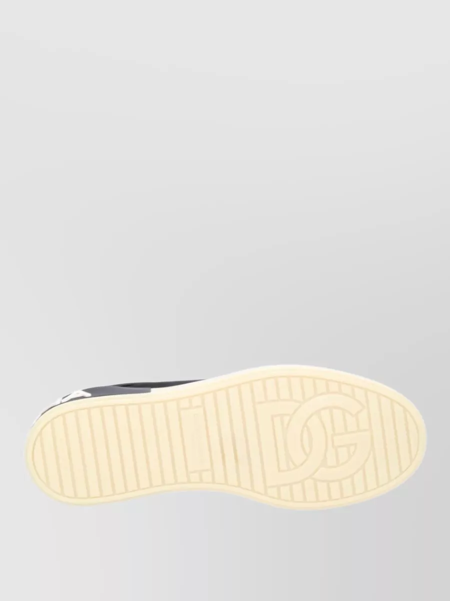 Dolce&Gabbana Sneakers Logo Detail Contrast Sole Round Toe