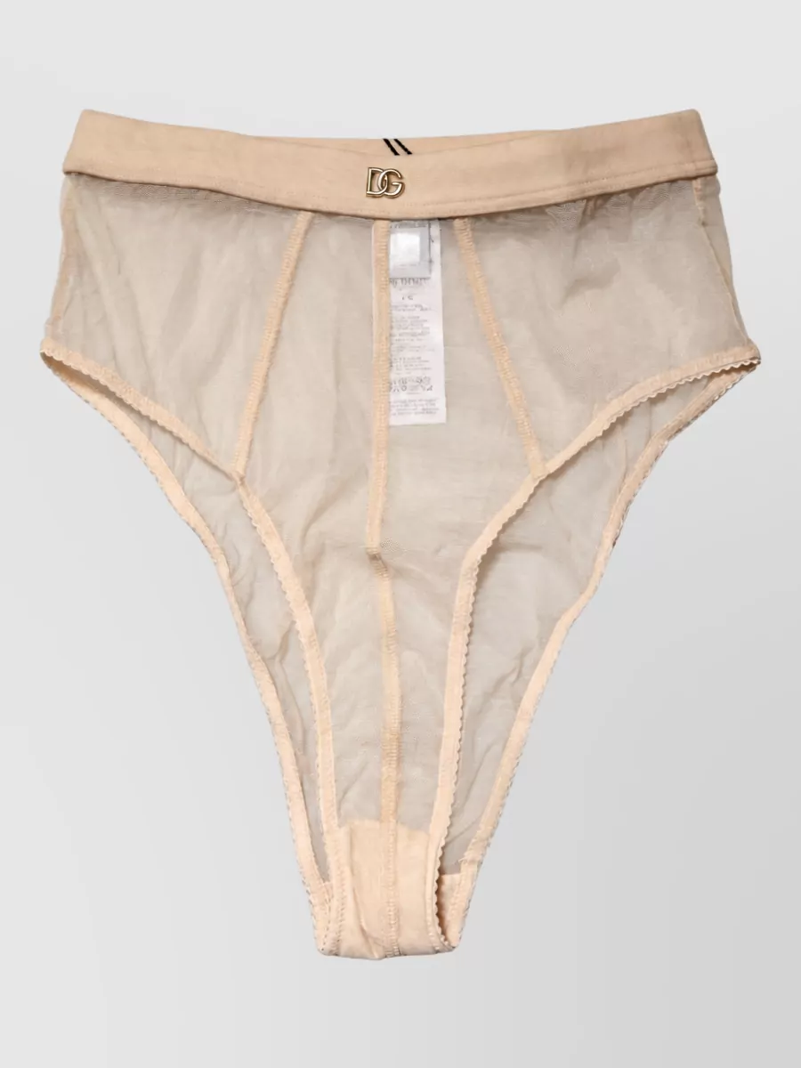 Dolce&Gabbana silk high-rise briefs