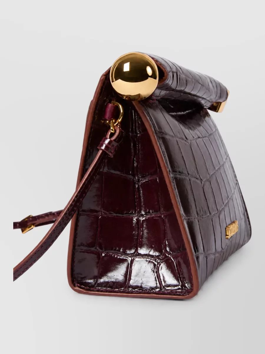 Jacquemus Le Rond Carré Leather Clutch Bag