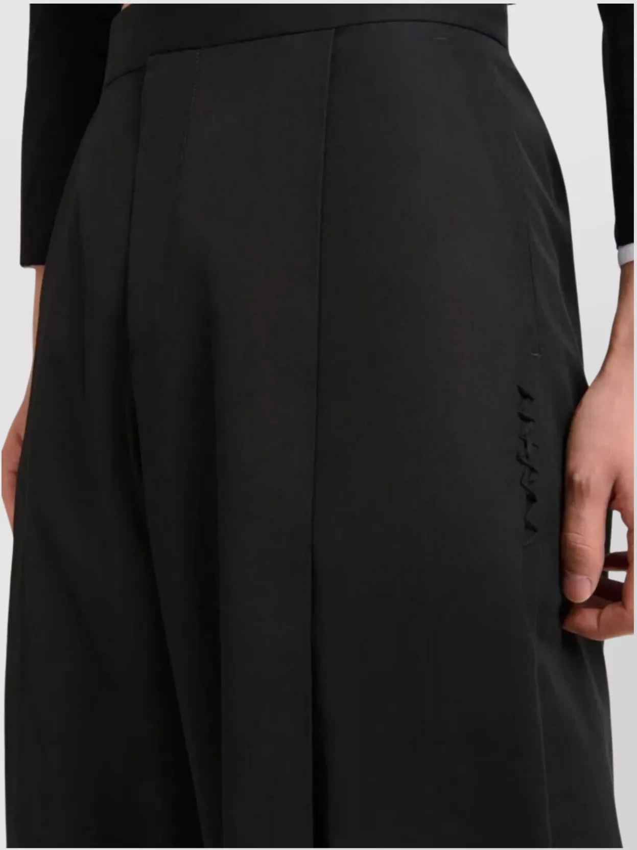 Marni Wide Leg Pleated Trousers With Belt Loops