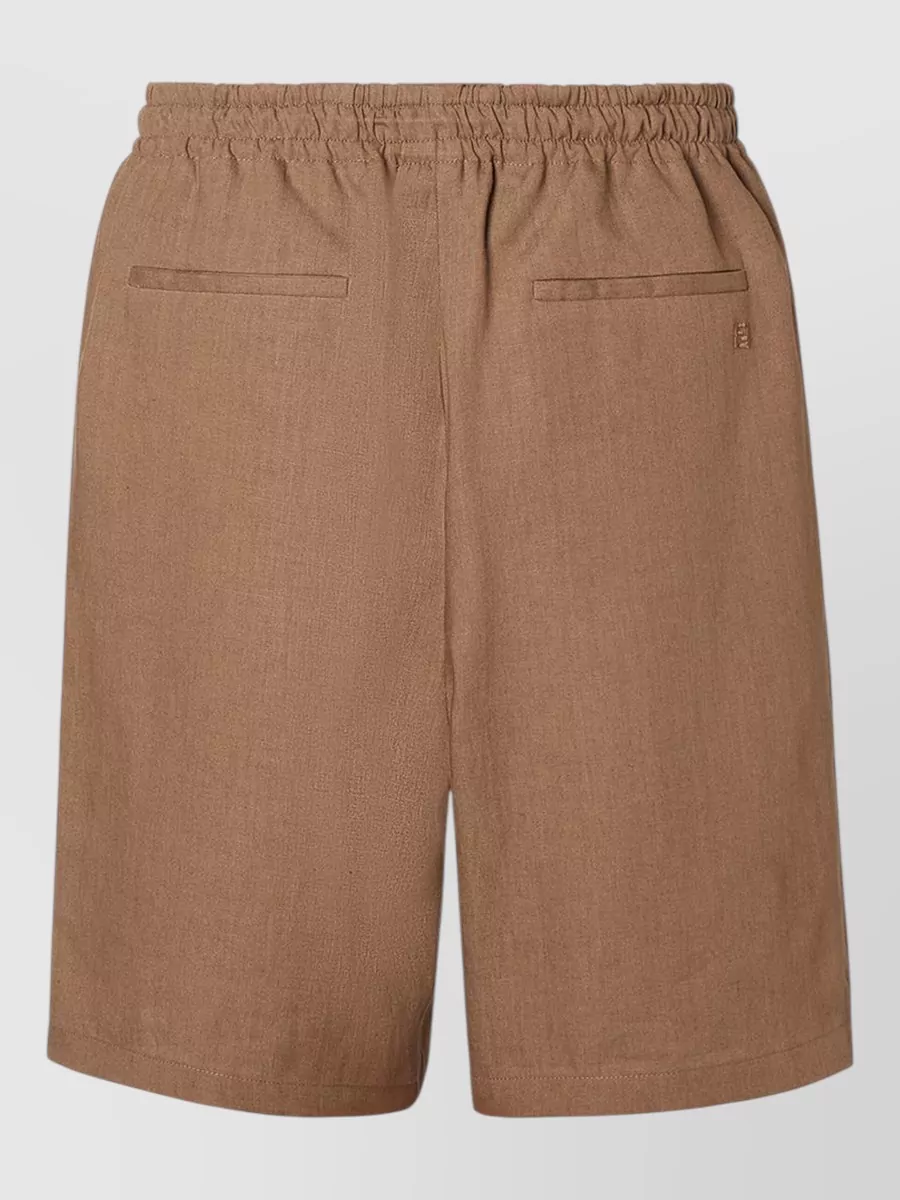Fendi Linen Bermuda Shorts