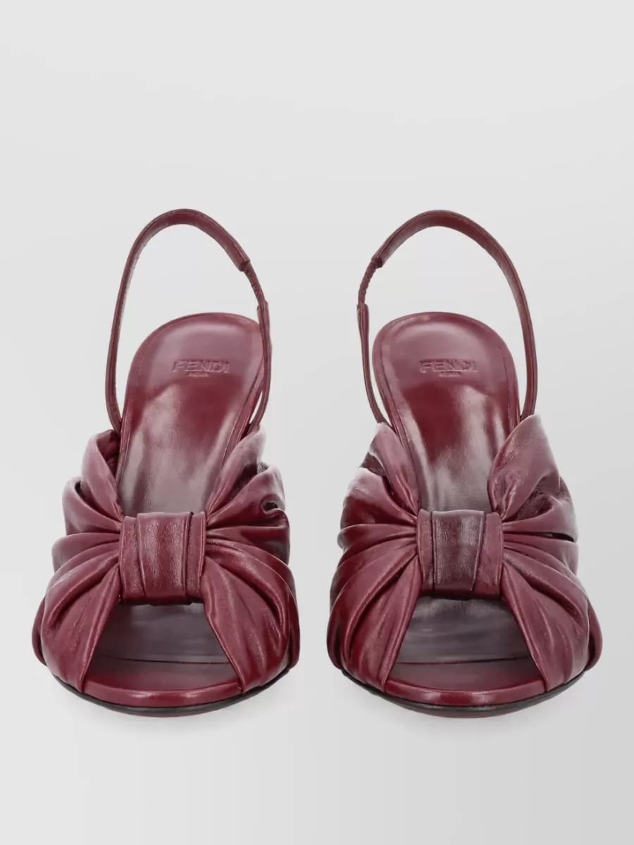 Fendi Leather Slingback Mules
