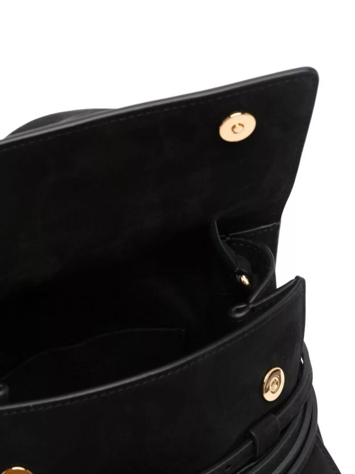 Moschino Top Handle Shoulder Bag With Buckle Detail