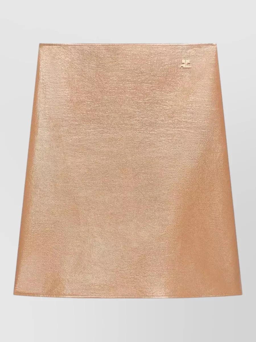 Courrèges Vinyl knee-length skirt