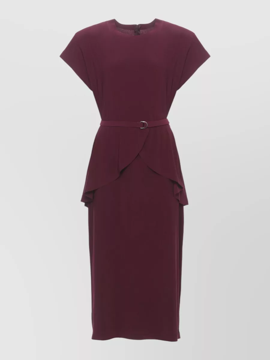 Norma Kamali Peplum Midi Dress