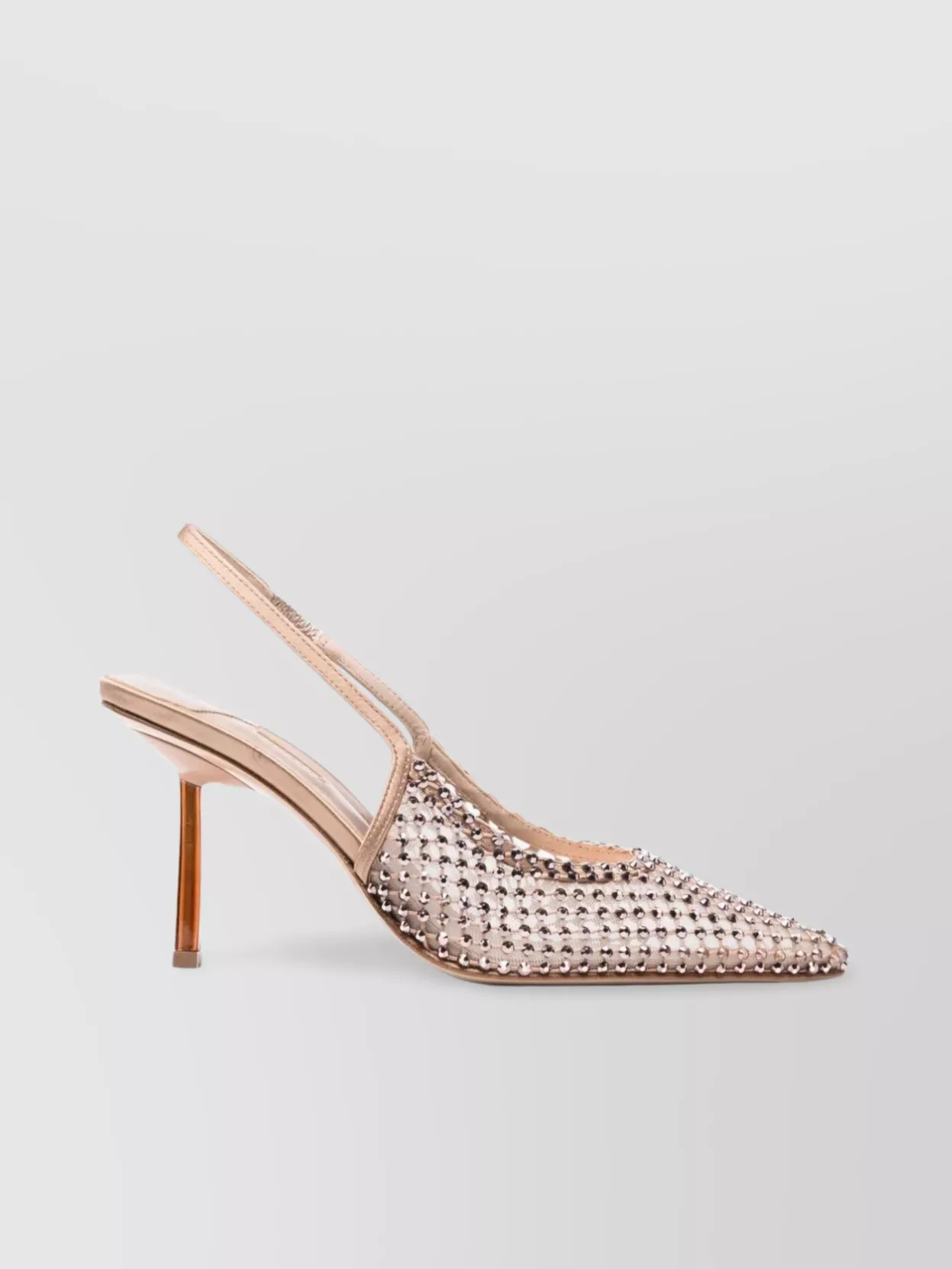 Le Silla Gilda Crystal Embellished Mesh Pumps