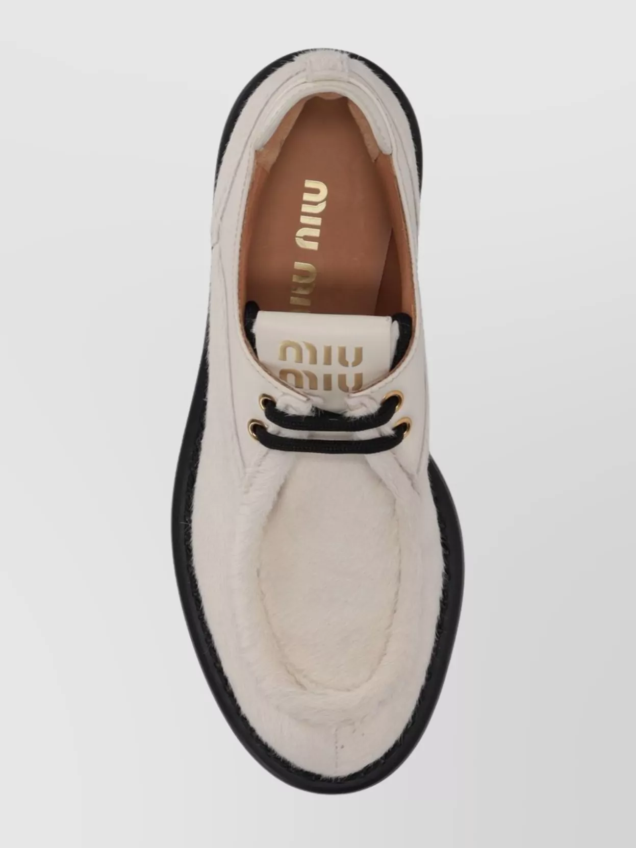Miu Miu Lace-Up Shoes Chunky Sole Design