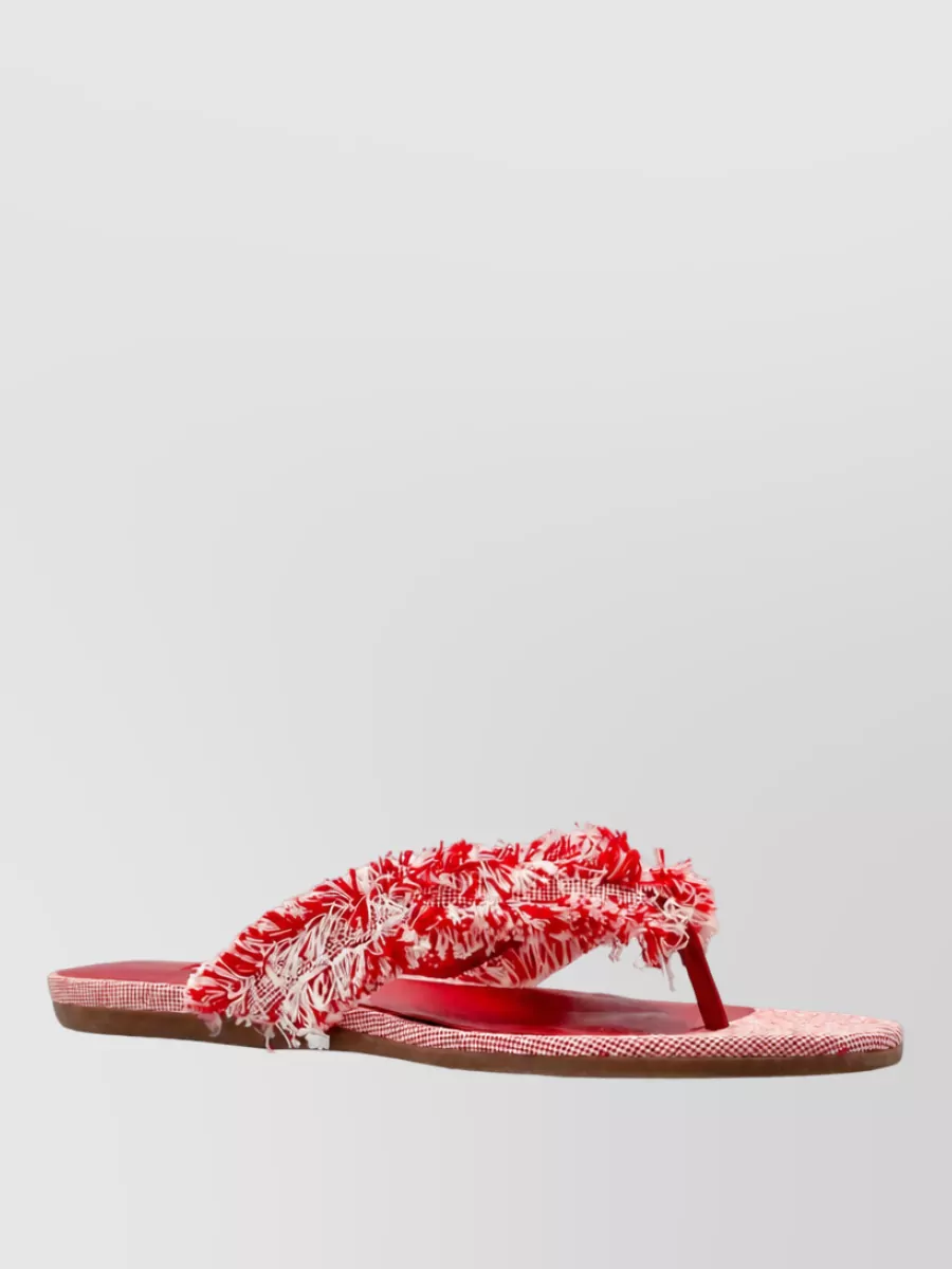 Jimmy Choo Two-Tone Thong Sandals
