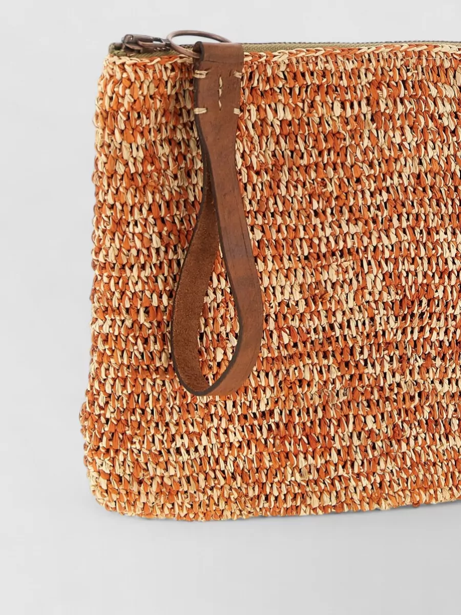 Ibeliv Raffia Crochet Clutch Bag