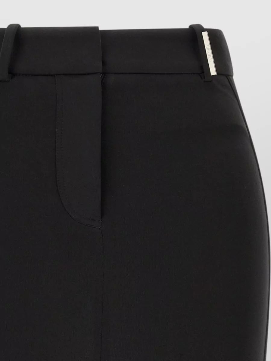 The Attico High-Waist Viscose Mini Skirt