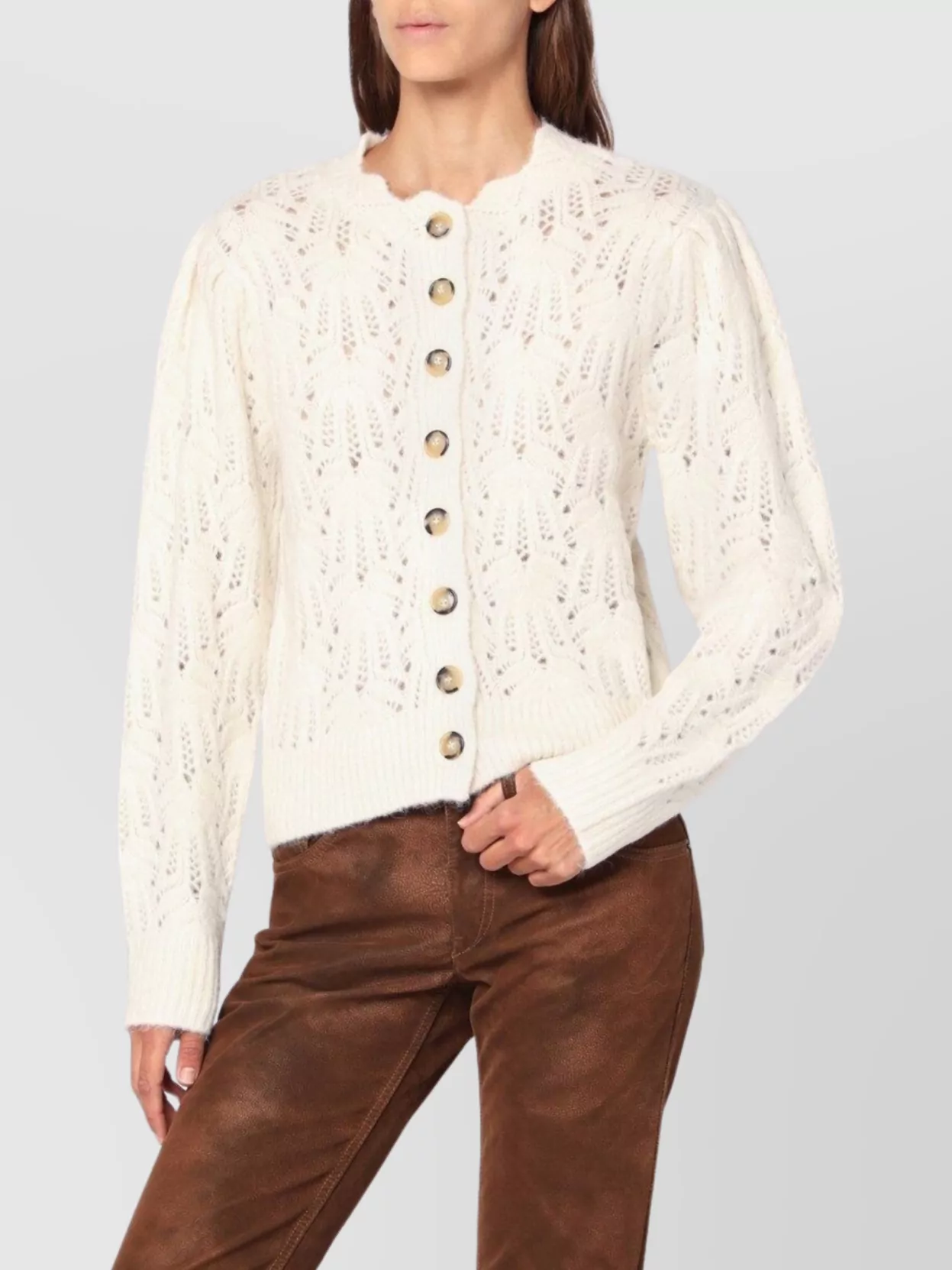 Isabel Marant Étoile Cardigan Isabel Marant Etoile Woman Color Beige In White