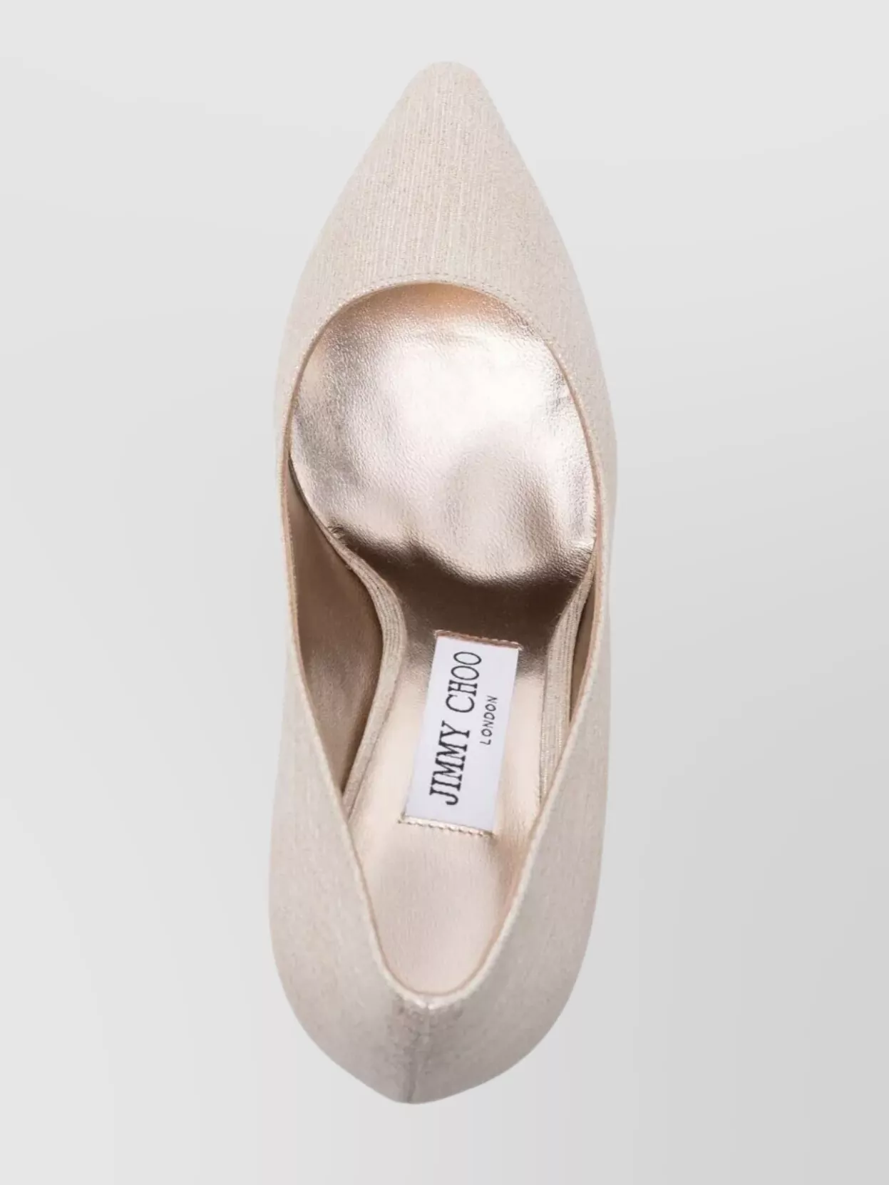 Jimmy Choo Lamé Fabric Pointed Toe Pumps