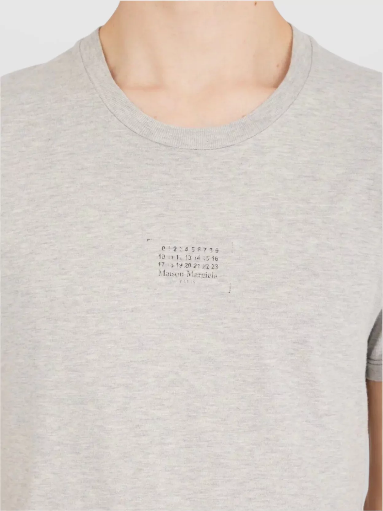 Maison Margiela Logo Number Round Neck T-Shirt