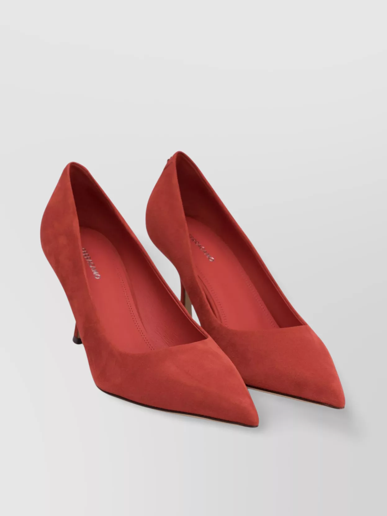 Ferragamo Pointed Toe Stiletto Heel Suede Pumps