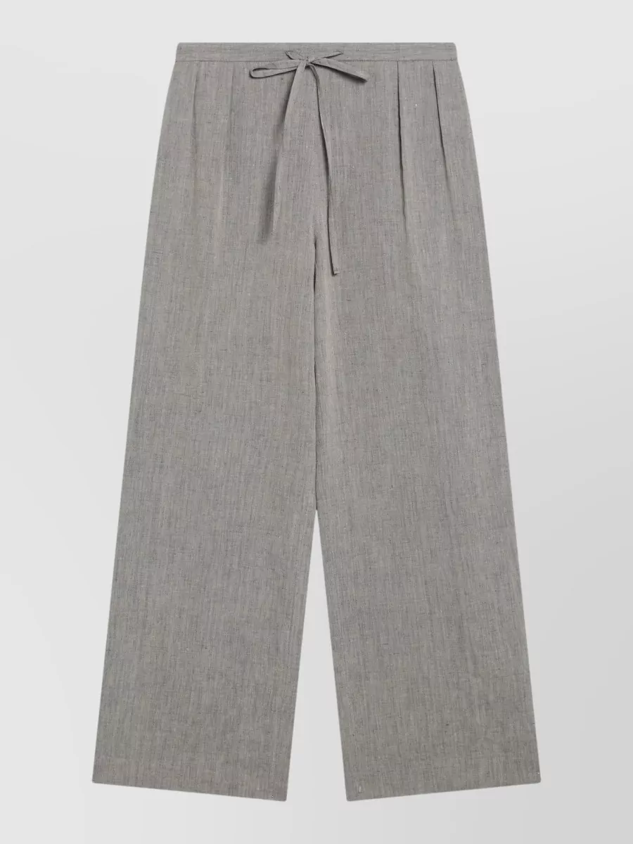 Loulou Studio linen pleated wide-leg trousers