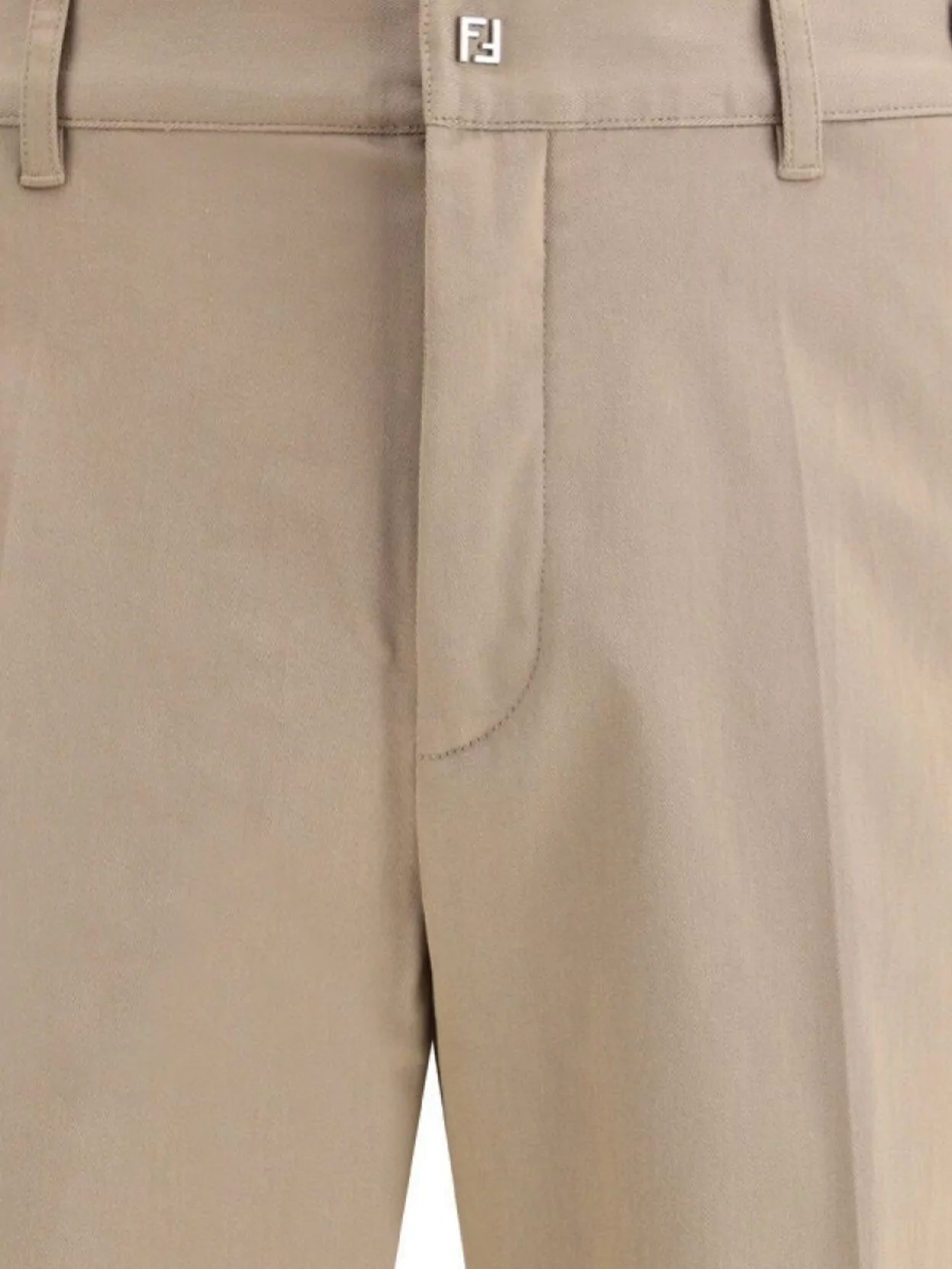 Fendi Cotton Trousers With Hip And Back Pockets