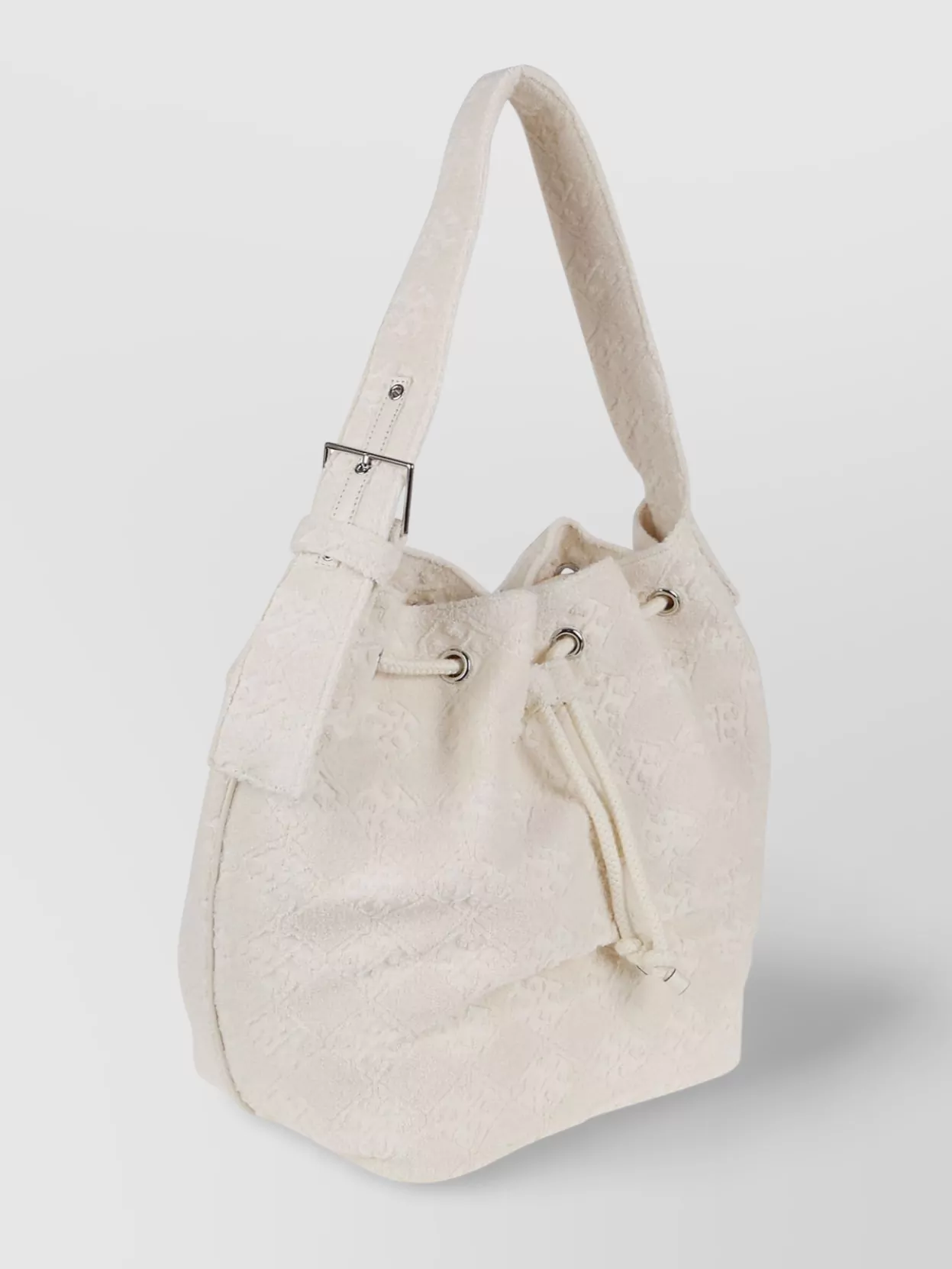 Tory Burch Monogram Terry Bucket Bag Oversized