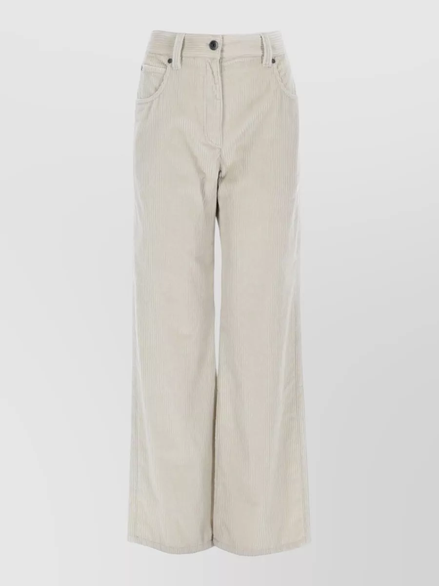 Brunello Cucinelli corduroy wide-leg trousers
